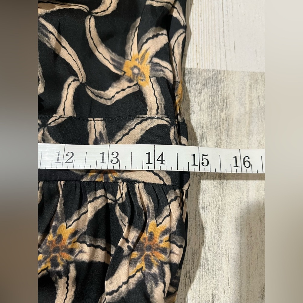 Scotch & Soda Black Maxi Dress with Tan and Cream Pattern - Picture 14 of 14